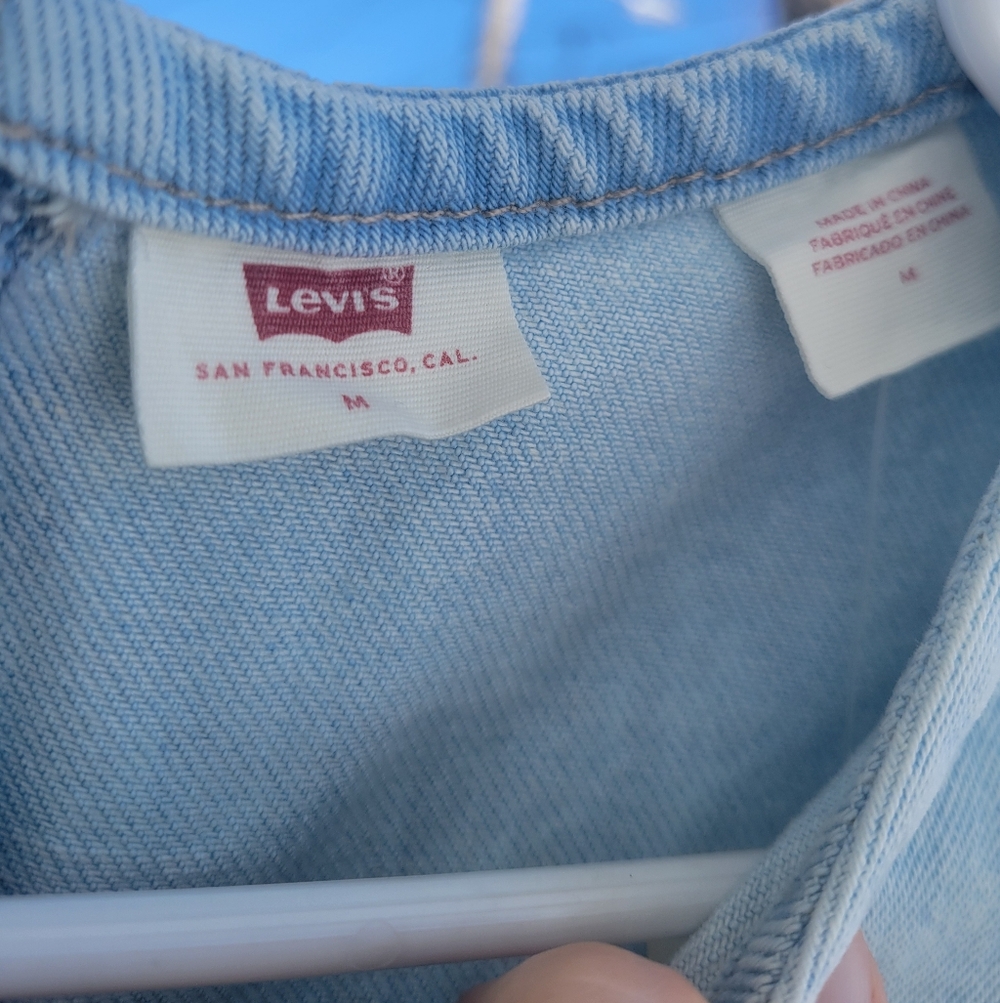 LEVI'S Denim Tee Dress, SIZE-Medium, Relaxed Fit - Picture 11 of 13